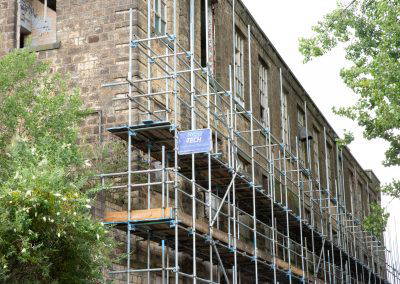 rigg tech erected scaffolding on a heritage building in greater manchester north west united kingdom